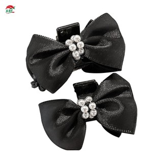 Nơ Mini Vuốt Tóc Kẹp Màu Giữ Thanh Lịch Nơ Hình Mũ Đội Đầu Cho Mỏng Vừa Dày Tóc