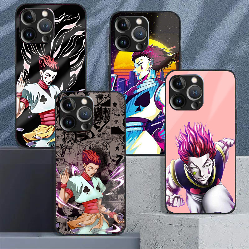Hunter x Hunter hisoka 07 Vỏ Điện Thoại Kính Cho IPhone 16 15 14 13 12 11 Pro XR XS Max Plus Mini X XR 8 7 6s SE2 / 3