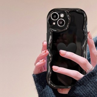 Ốp Điện Thoại Màu Trơn Họa Tiết Sóng Cho Redmi A5 10 Prime 10C 12 12C 13 13C 14C 13R A3 Pro A3X A4 8 8A Dual 8A Pro 9 9A 9C 10A A3 3D Màu Đen Than Bánh Cặp Đôi Vỏ Chống Sốc