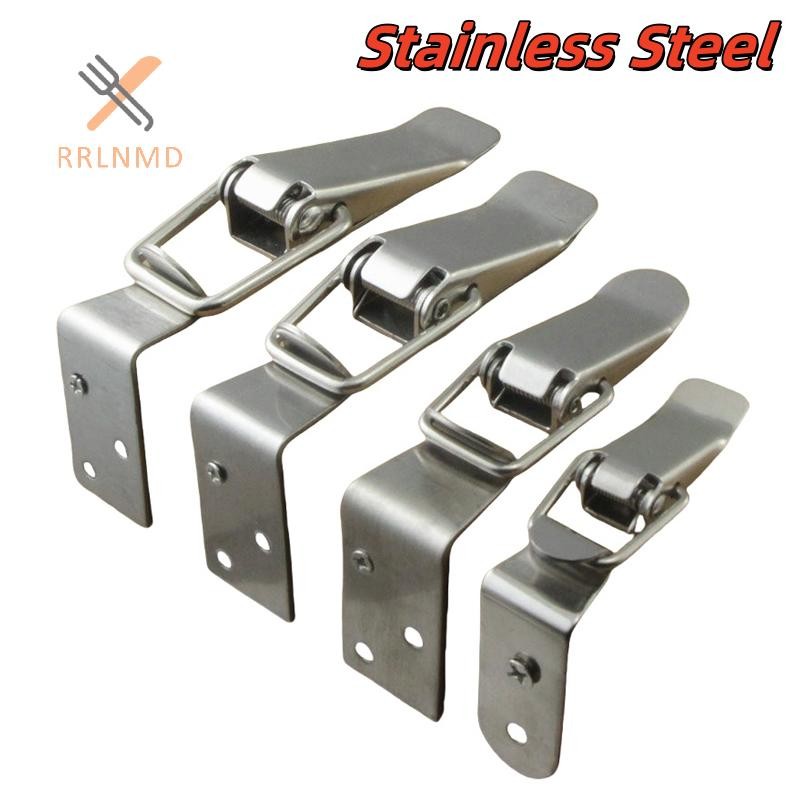 RRLNMD 1 Bộ Cửa Tủ Kim Loại Khóa 90 Độ Hộp Đóng Cửa Khóa Miệng Vịt Móc Lò Xo Tải Vẽ Chuyển Đổi Chốt Kẹp MỚI