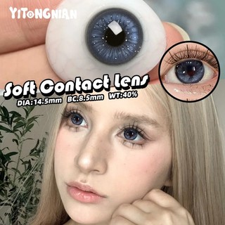 Ống kính tiếp xúc màu xanh YITONGNIAN Trang điểm mắt học sinh và thời trang bé gái có sẵn trong sáu tháng
