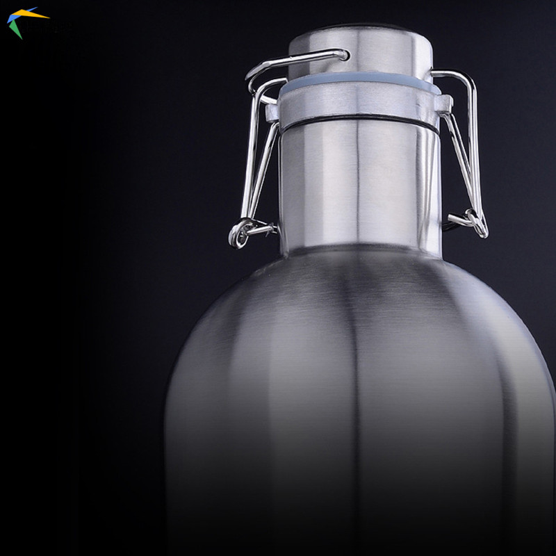 1000ml Swing Top Hip Bình Inox Nhà Bia Growler Chai