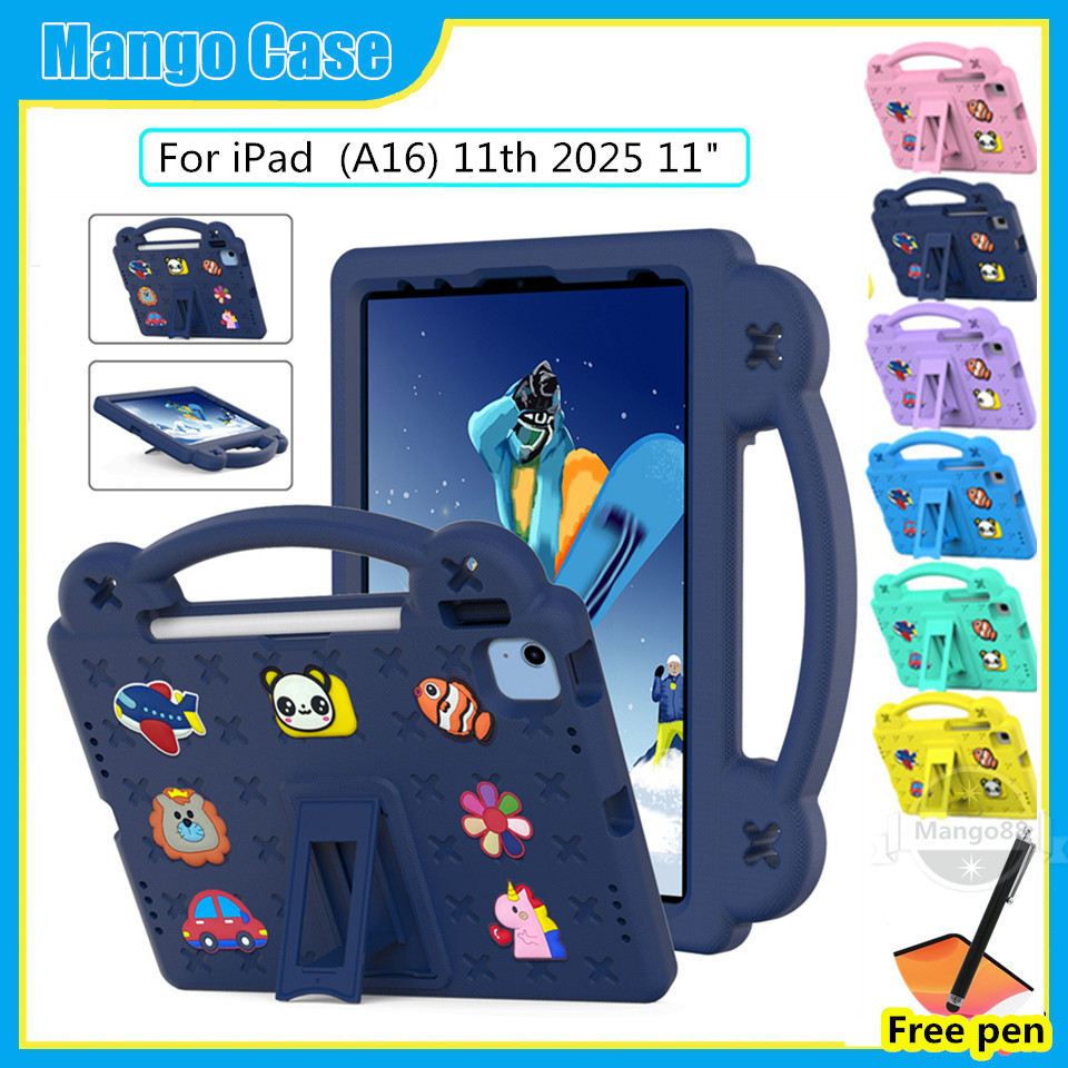 Ốp Lưng Cho iPad (A16) 11th 2025 11 "Vỏ Chất Liệu Bọt EVA Máy Tính Bảng Trẻ Em An Toàn Trẻ Em Vỏ Bảo Vệ Chống Sốc