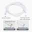 Ống thoát nước điều hòa NOTE1, Ống máy giặt bán tự động màu trắng dày, Ống thoát nước bằng nhựa