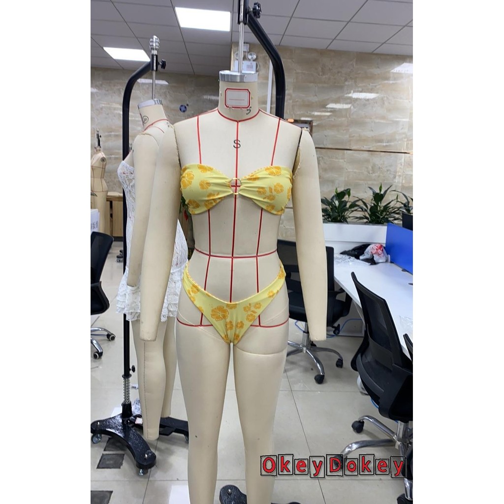 OKDK-Bộ Bikini 2 Piece Cho Nữ. Áo Ngực Và Quần Đùi Hoa Đồ Tắm Đi Biển Mùa Hè