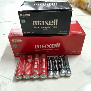 Maxell Pin  AA 2A & AAA 3A 1.5V Dùng Trong Gia Đình Hộp 40 Viên Pin An Toàn Cho Thiết Bị