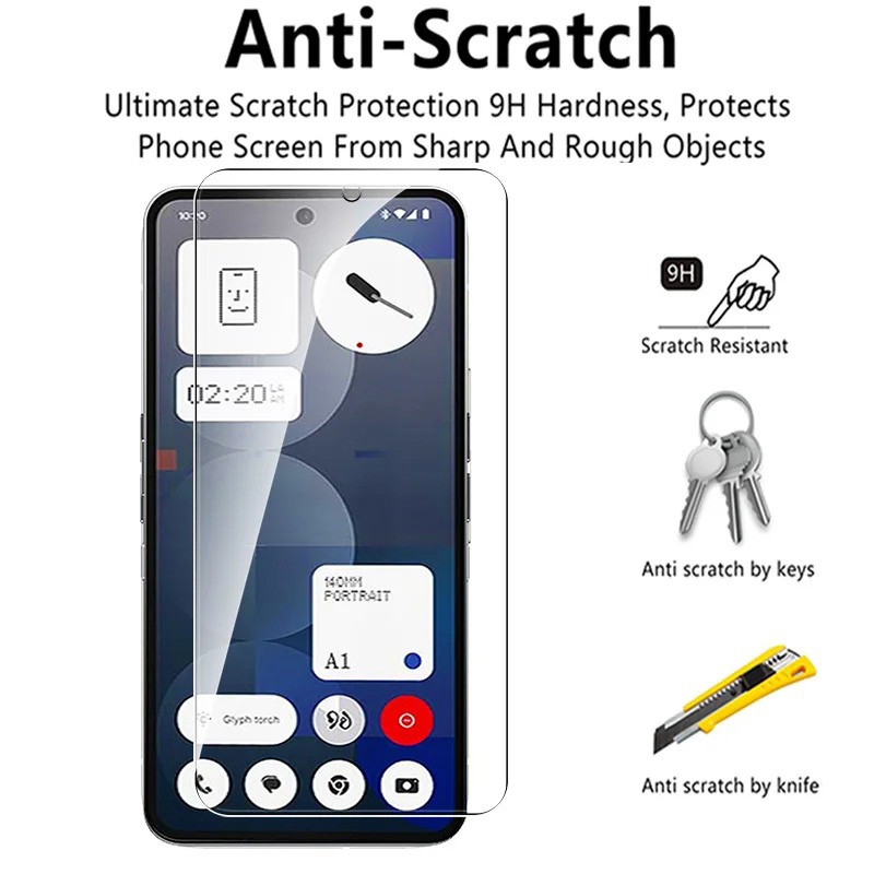 Phim bảo vệ màn hình kính cường lực For Nothing Phone (3a) / (3a) Pro 9H 2.5D