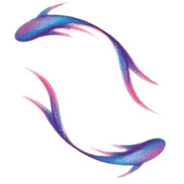 Lucky Koi Hình Xăm Miếng Dán Cặp Đôi Chống Thấm Nước Thời Trang Cho Cổ Tay