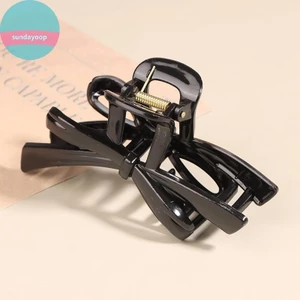 Sund Ruy Băng Nơ Kẹp Tóc Lớn Cho Nữ Acrylic Nơ Kẹp Hàn Quốc Đơn Giản Tính Khí Tóc Lấy Bé Gái Kẹp Tóc Phụ Kiện VN