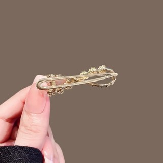MAUROPOLI [Sẵn Sàng] Kẹp Tóc Nơ Hoa Ngọc Trai Nữ Phong Cách Mới Tính Khí Bên Nổ Kẹp Mặt Trước Tóc Gãy Mỏ Vịt