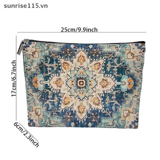 Túi đựng mỹ phẩm phong cách dân tộc SRVN Boho Túi đựng đồ đa chức năng di động Túi vệ sinh du lịch Túi đựng đồ trang điểm dung tích lớn cho bé gái.