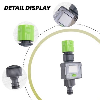 Máy đo lưu lượng nước kỹ thuật số IPX6 Ống tưới vườn ngoài trời Tính toán nước Tiêu thụ Lưu lượng nước Đầu nối ren 3 / 4 inch