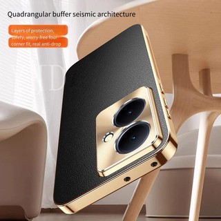 Ốp Lưng Cho Vivo Y77 Da Chính Hãng Cao Cấp TPU Chống Rơi Vỏ Điện Thoại