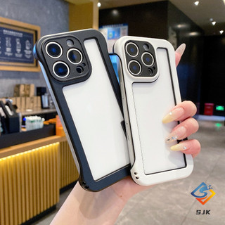 Ốp lưng chống sốc không viền siêu mỏng cho iPhone 13 14 15 16 Pro Max | Vỏ silicon linh hoạt có lỗ cắt chính xác & thiết kế cảm giác khỏa thân