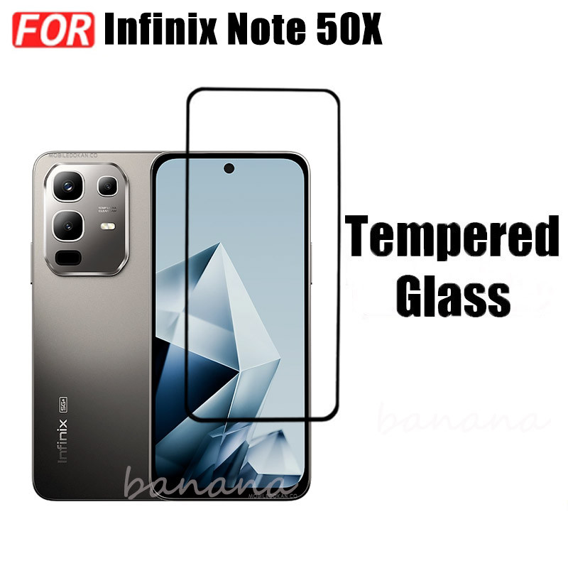 Phim kính cường lực 3 TRONG 1 Infinix Note 50X cho Infinix Note 50 Pro + Note 50 4G Full Cover Kính bảo vệ màn hình + Phim ống kính máy ảnh + Phim mặt sau