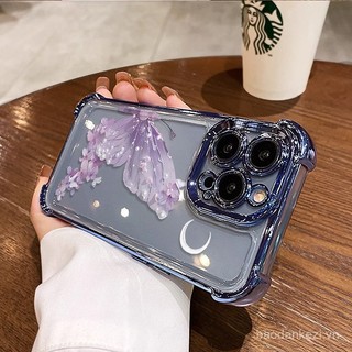 Ốp điện thoại hình bướm bền cho OPPO Reno 13F 11F 12F 10 10Pro 9 9Pro 12Pro 11 11Pro 8 8Pro 8T 7 7SE 7 6 5 Pro 5G Bảo vệ bốn góc