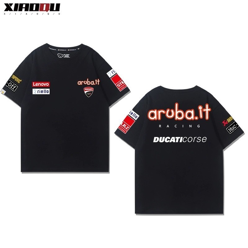 Xe Máy Ducati Hạng Nặng Tay Ngắn Nam Nữ 2024, Áo Thun Cotton Phong Cách Mới Mùa Hè