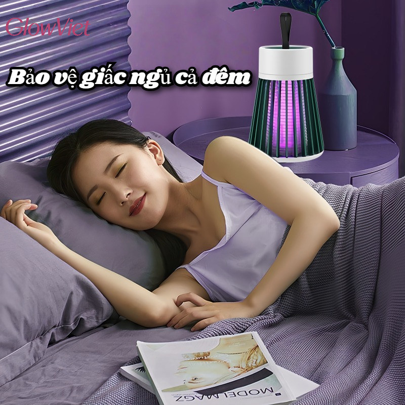 Đèn Bắt Muỗi mini,Đèn Bắt Muỗi Rạng Đông,Không Hóa Chất,Không Bức Xạ, Thiết Kế Chống Ngón Tay Chạm