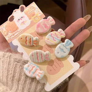 Set 6 Kẹp Tóc Sắc Cá Nhỏ Dễ Thương Đẹp Mới Thời Trang Hàn Quốc - Phụ Kiện Tóc