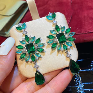 Bông tai Zircon thời trang sang trọng tinh tế đẹp mắt