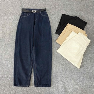 Quần Jean Bigsize Nữ Dáng Baggy Ống Rộng Chất Denim Mềm Đứng Form Cho Chubby Q557
