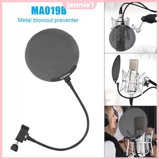 MA019B Bộ lọc micrô ghi âm phòng thu Bộ lọc micrô bằng thép không gỉ Tấm chắn cách ly chống phun Phụ kiện Mic lưới [jennie1.vn]