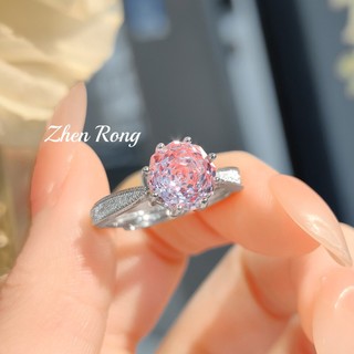 Châu Âu Mỹ ins Phong Cách Mới Hoa Hồng Cắt Kim Cương Nhiều Màu Sắc Đầy Màu Sắc Kho Báu Phù Hợp Với Nữ