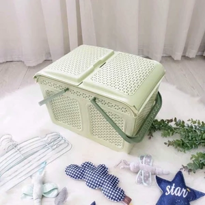 Làn Đi Sinh Việt Nhật Đa Năng Có Nắp Mở Rộng Tiện Lợi, Giỏ đựng đồ sơ sinh cho bé AMIZIN