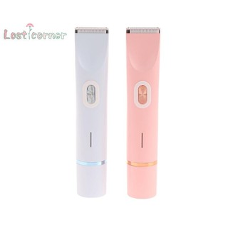 Lostcorner Nữ Dao Cạo Điện 2 Trong 1 Dual-Không Đau Bikini Tông Đơ Ướt Khô Sử Dụng Cho Nữ Lông Pubic Có Thể Tháo Rời Máy Cạo Râu Điện Mới
