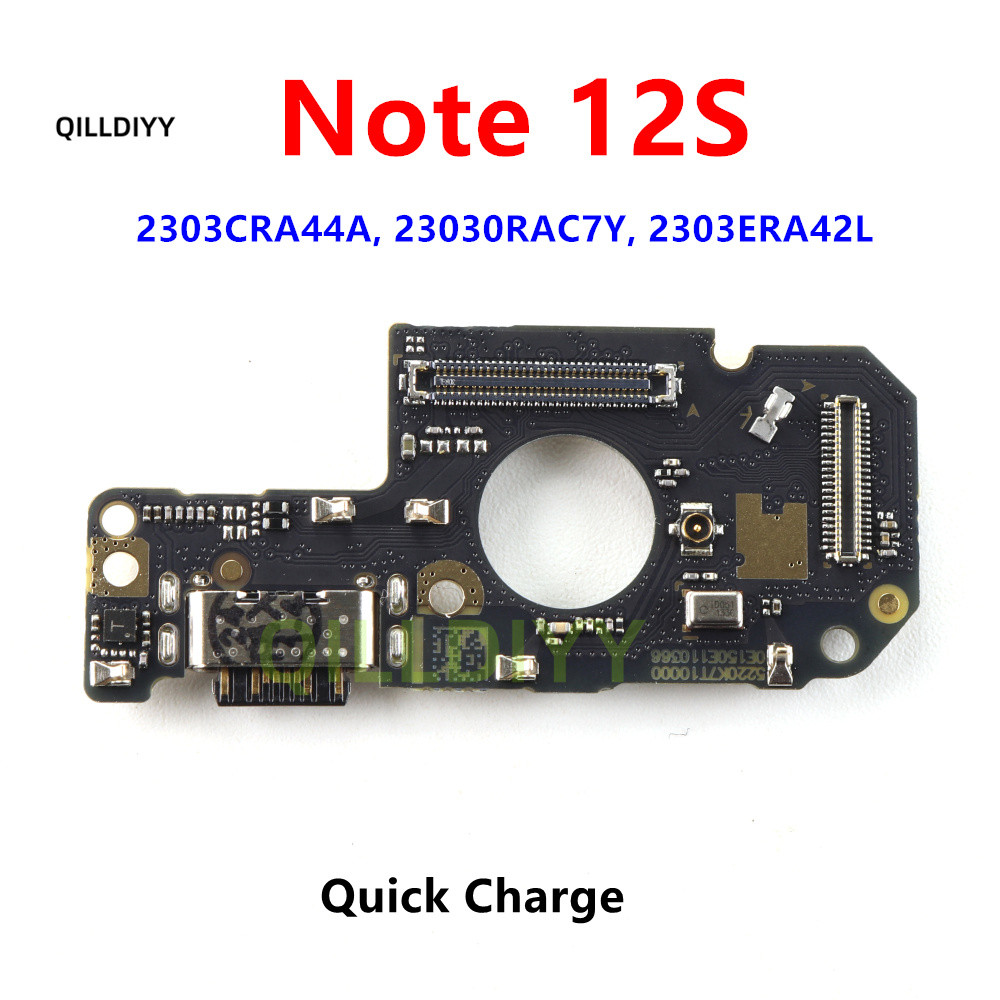 Cổng kết nối sạc USB Type-C Cáp mềm cho Xiaomi Redmi Note 12 5G 4G 12S Bộ phận sửa chữa cổng sạc
