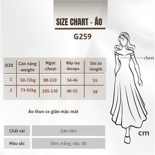 Áo thun bigsize nữ tay ngắn chiết eo dáng ôm chất gân tăm co giãn thoải mái thoáng khí 58-95kg  G202