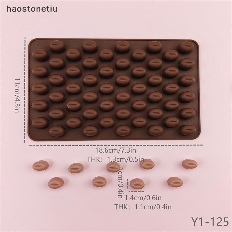 HA 7 / 55 Khoang Cà Phê Đậu Sô Cô La Sugarcraft Kẹo Khuôn Silicon Fondant Bánh Trang Trí Nướng Bánh Ngọt Dụng Cụ n