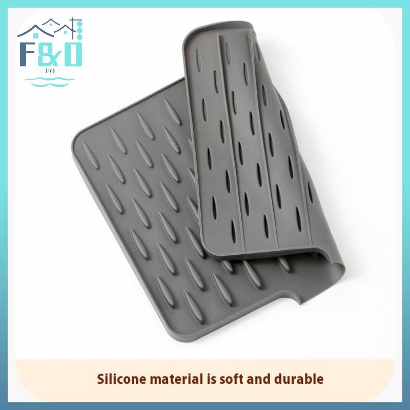 [F & O] 1 Cái Thảm Sấy Đĩa Silicon Nồi Thảm Thoát Nước Cho Bộ Đồ Ăn Nhà Bếp Thảm Chống Trơn Trượt Coaster Chống bỏng Đồ Dùng Nhà Bếp {vn}