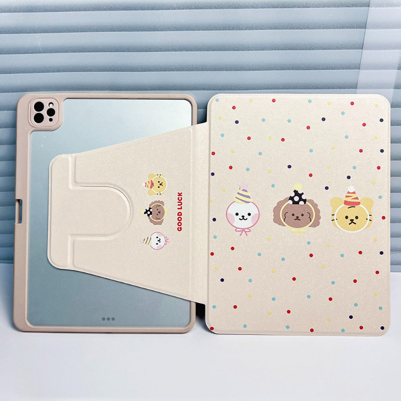 Ốp bảo vệ cho Samsung Galaxy S10ULTRA Tab A9 Plus Tab A7 lite Tab S6 lite 10.4inch S9plus / s10plus 12.4inch S9 FE + S7plus / S8plus Vỏ Acrylic xoay có khe cắm bút