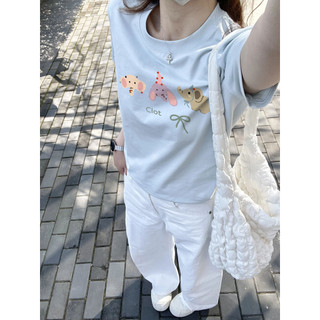 áo thun ôm body  xanh biển áo girl phố style xinh mùa hè Eleclassm áo baby tee