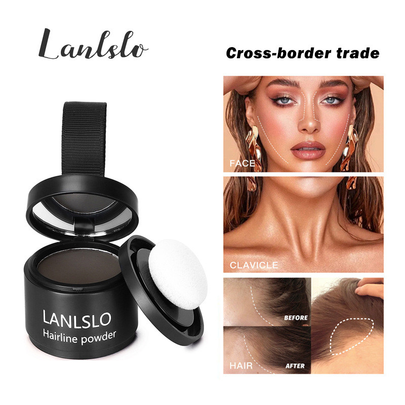 ✨LANLSLO LANLSLO Hairline Fluffy Contouring Shadow Sửa đổi Làm đầy trán lớn 25.6.18