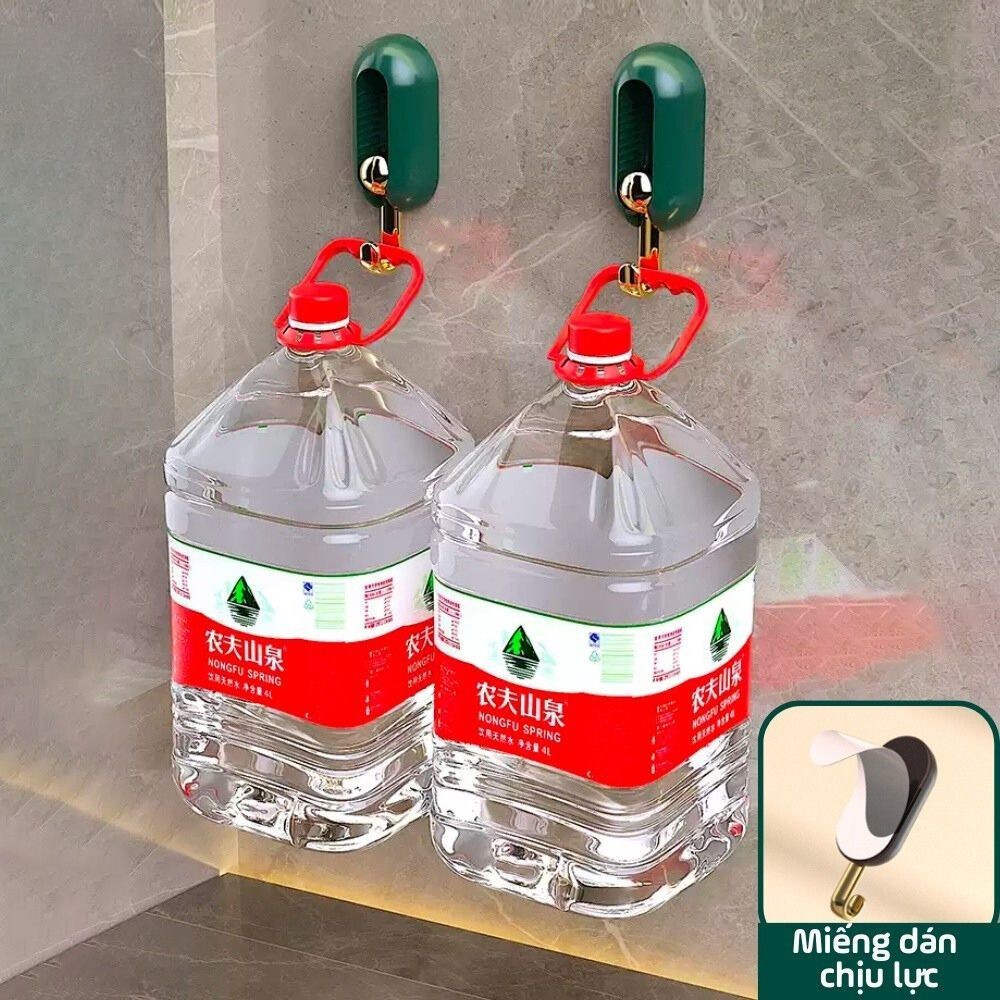 Móc dán tường chịu lực xoay 360 độ, Móc treo tường siêu dính phong cách sang trọng, treo chìa khoá, treo đồ dùng nhà bếp