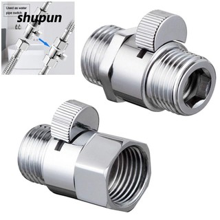 Van điều khiển lưu lượng vòi hoa sen SHUPUN, Van tắt đầu vòi hoa sen bằng đồng thau mở nhanh, Van điều khiển lưu lượng nước nam G1 / 2 Bình xịt Bidet