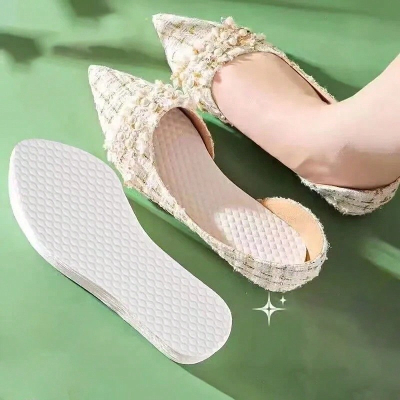 5 Cặp Hút Mồ Hôi Chống Mùi Thoáng Khí Chân Trần Siêu Mỏng Miếng Lót Chân Cho Nam Nữ Mùa Hè Bột Gỗ Đế Cho Giày Cao Gót Giày Và Giày Bốt Phụ Kiện Cắt Tùy Tiện
