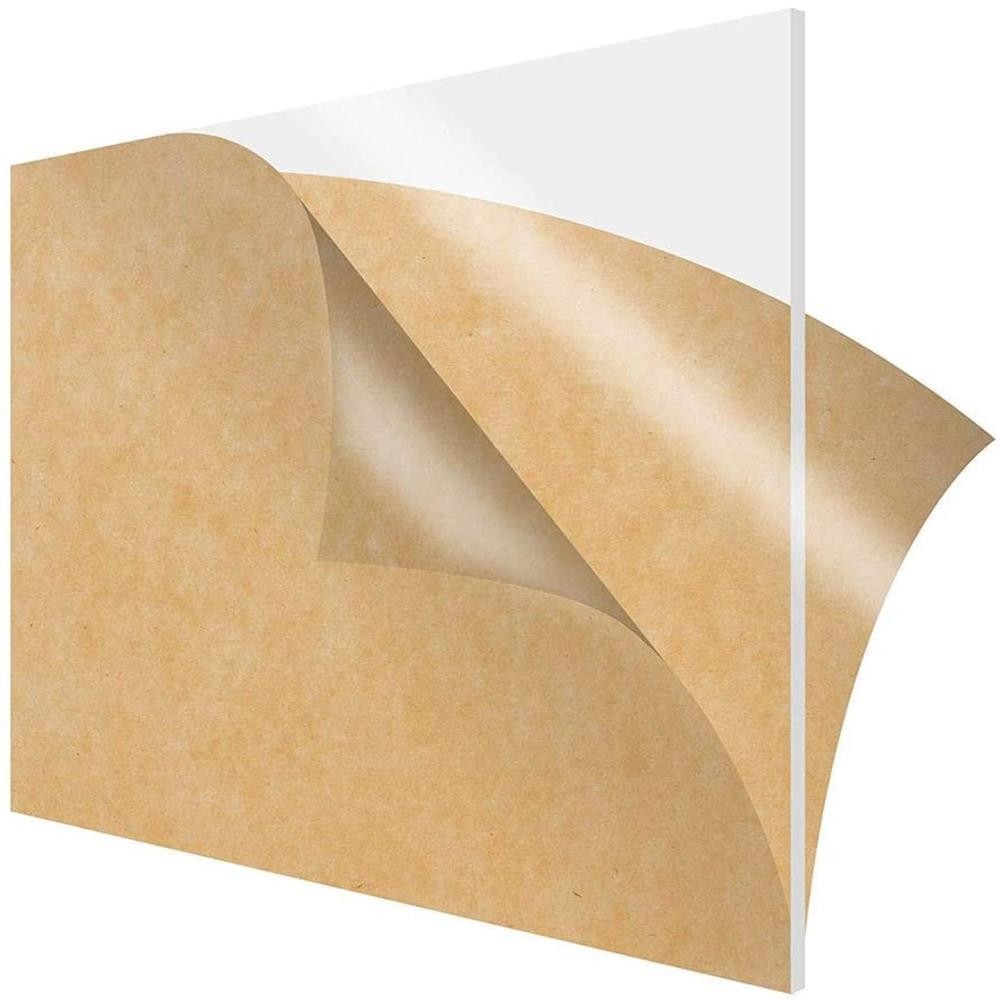 Trong suốt Plexiglas Tấm nhựa Acrylic trong suốt Thủy tinh hữu cơ Polymethyl Methacrylate Độ dày 1mm 2mm 3mm