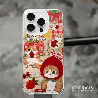 ibumpers Ốp Điện Thoại iPhone Dễ Thương Họa Tiết Mướp Mướp Ốp Lưng Trong Suốt Nhám Mờ Chống Bẩn Chống Sốc Cho IPhone 16 15 14 12 13 11 Pro Max IP 7 8 Plus X XS XR