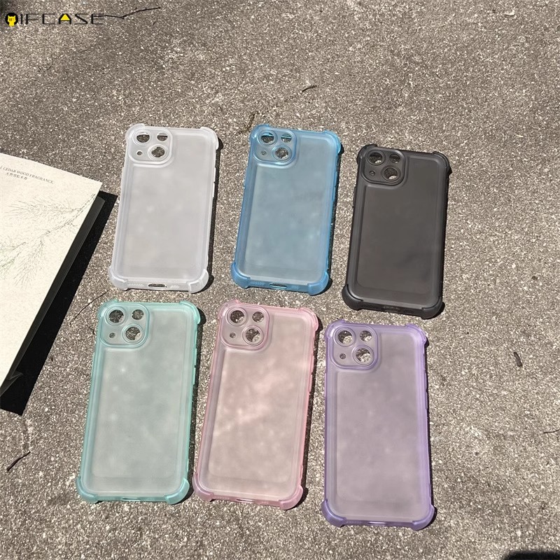 Dành Cho OPPO Reno 13 12 11 10 9 Pro Plus 13F 12F 11F 11A FS F S Ốp lưng Macaron Màu Mờ Mờ Dễ Thương Đơn Giản Trong Suốt Chống Rơi Vỏ Mềm Chống Sốc Ốp Lưng