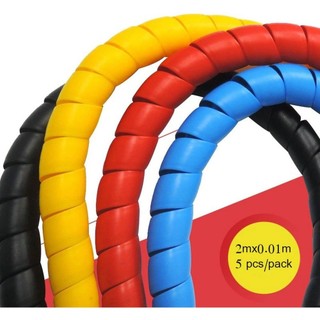 Bảo vệ tay áo cáp xoắn ốc Vỏ dây chống cháy Bọc bảo vệ ống thủy lực Chất liệu PP chống mài mòn Chiều dài 1M Đường kính 8 22mm nhựa dễ sử dụng phù hợp dùng trong gia đình xưởng sửa chữa và mang theo tiện lợi