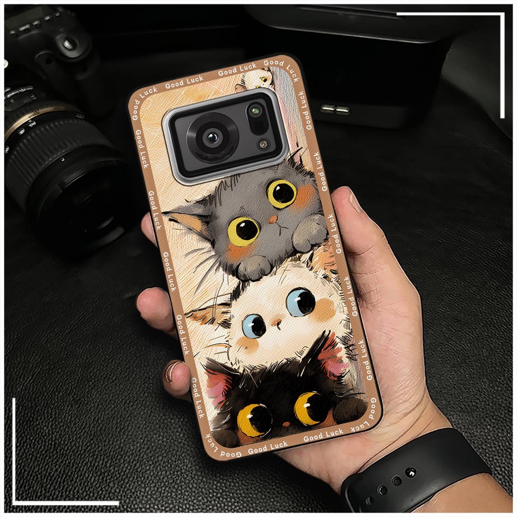 Ốp Điện Thoại Graffiti Bền Đẹp Cho Sharp Aquos R6 / SH-51B / P6 / R6G Túi Điện Thoại TPU Hoạt Hình Vỏ Mềm Thiết Kế Thời Trang Động Vật Dễ Thương Chống Thấm Nước Chống Va Đập Bọc Toàn Bộ Vỏ Chống Bụi