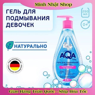 [DATE MỚI] Dung dịch vệ sinh trẻ em AQA BABY cho bé từ 0-8 tuổi Lọ 250ml của Nga