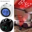 Đồng hồ báo thức Laser chiếu kỹ thuật số LCD sáng tạo Hiển thị báo cáo bằng giọng nói Trang trí