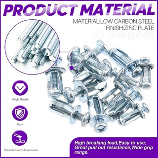 Mở Rộng Vít Cánh Hoa Đai Ốc Bộ 10 20 50 Chiếc M4 M5 M6 Jack Hạt Có Ốc Vít Cho Biển Số Rỗng Tường Sắt Da Biển Báo Sử Dụng nhựa kim loại chống trượt ổn định phù hợp dùng cho gia đình căn hộ văn phòng và không gian nhỏ
