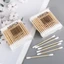 Bông Tai Chọn Trang Điểm Bằng Gỗ Swabs Bông Tai Chọn Đa Năng Hai Đầu Bông Làm Sạch Dùng Một Lần Bông Swabs Cotton