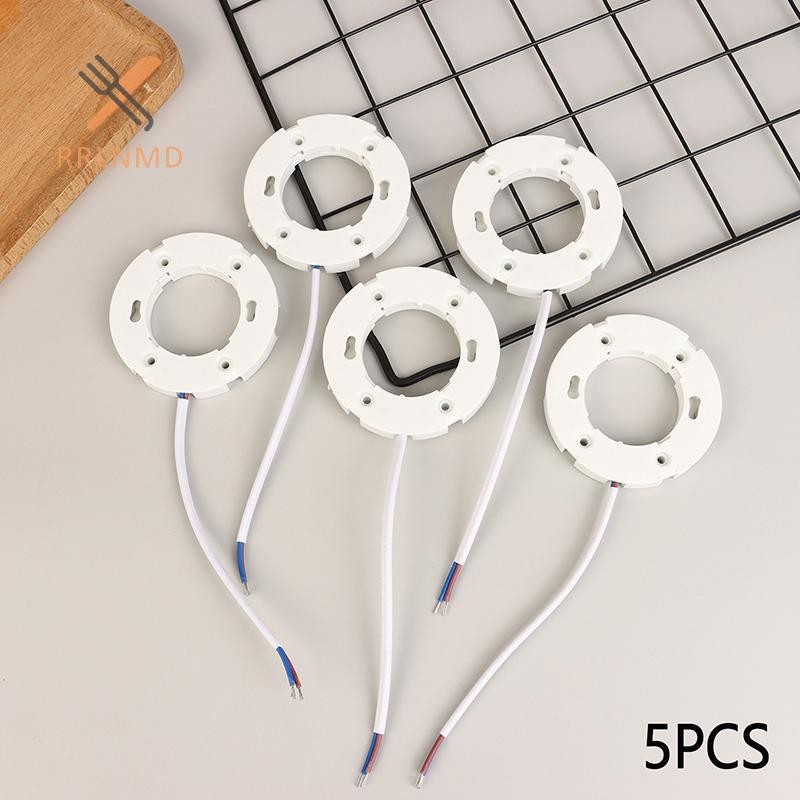 RRLNMD 5pc GX53 Đế Lắp Cho GX53 Đèn Bay Dẫn Cho Đèn LED Và CFL GX53 Bóng Đèn Lắp Trần Treo Đèn Giá Đỡ MỚI