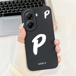 Dành Cho Xiaomi Poco X7 Pro 5G Ốp Lưng 2025 Mới Sang Trọng A Z Chữ Cái Ban Đầu Silicon Mềm TPU Chống Sốc Dành Cho Redmi Turbo 4 Capa